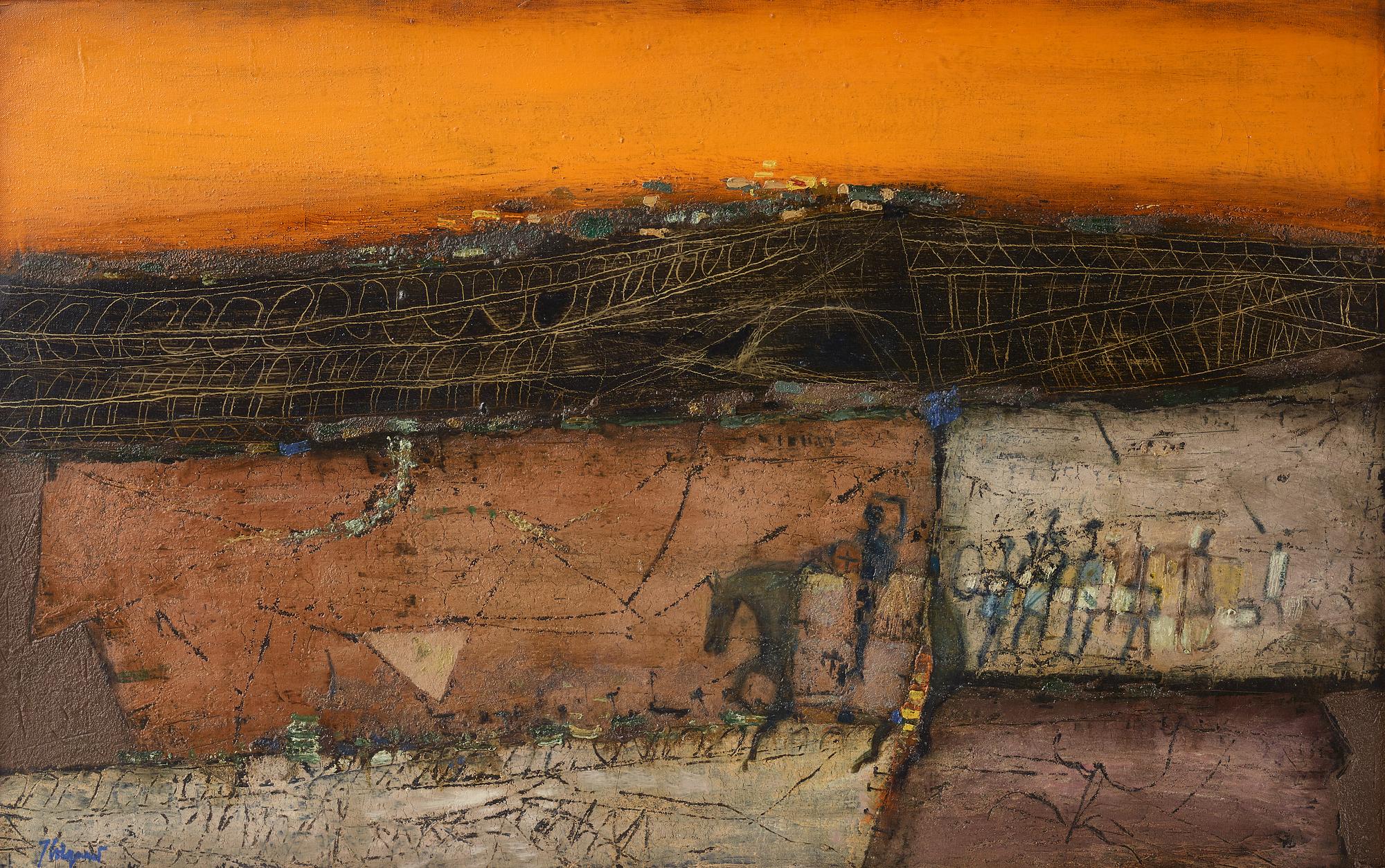 James Coignard, olja på duk, signerad.