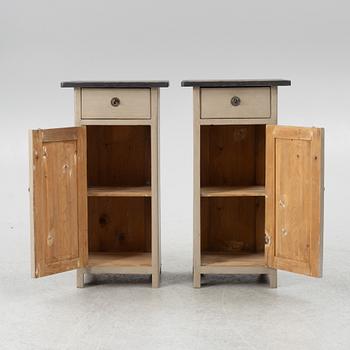 A pair of bedside tables, early 20th Century.