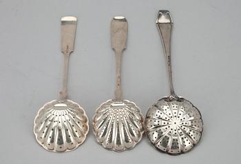 STRÖSKEDAR, 3 st, silver, Finland 1907-1927. Tot. vikt ca 148, 4 g.