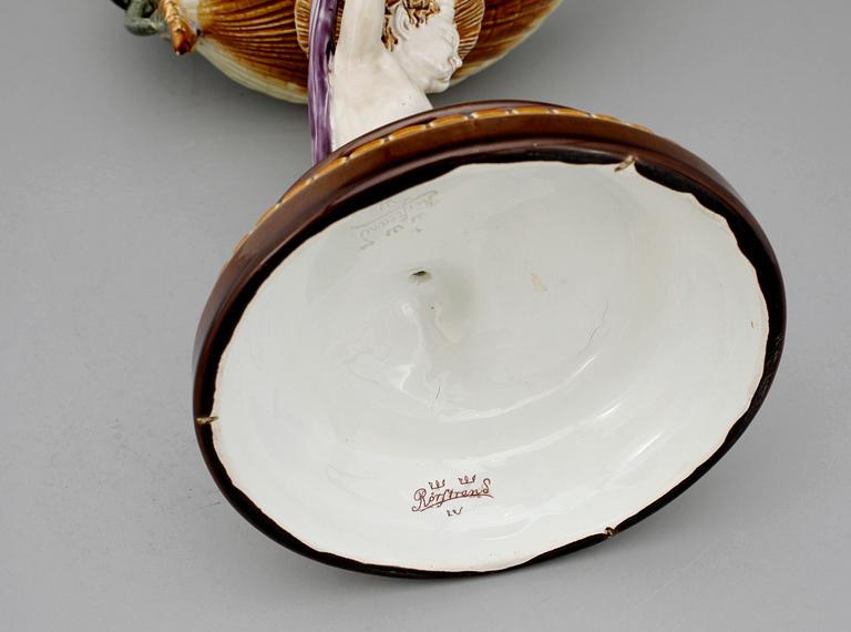 UPPSATSSKÅL, Majolika, porslin, Rörstrand, tidigt 1900-tal.