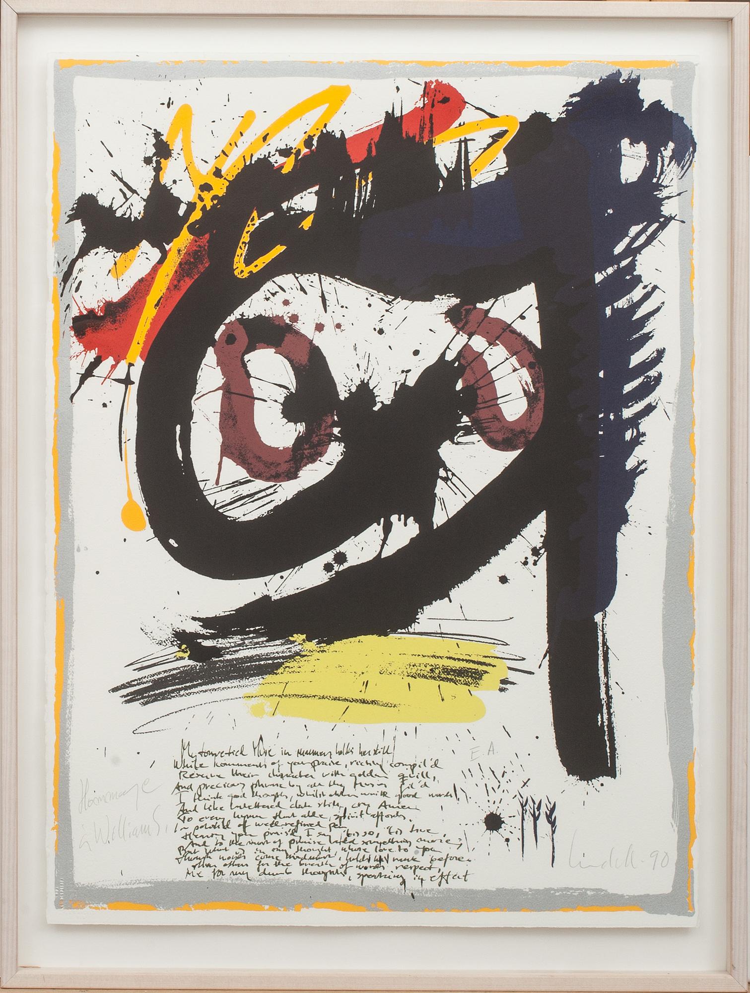 ULF LUNDELL, färglitografi, signerad och daterad -90, numrerad E.A.