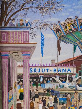 Oskar Bergman, Summer day at Gröna Lund.