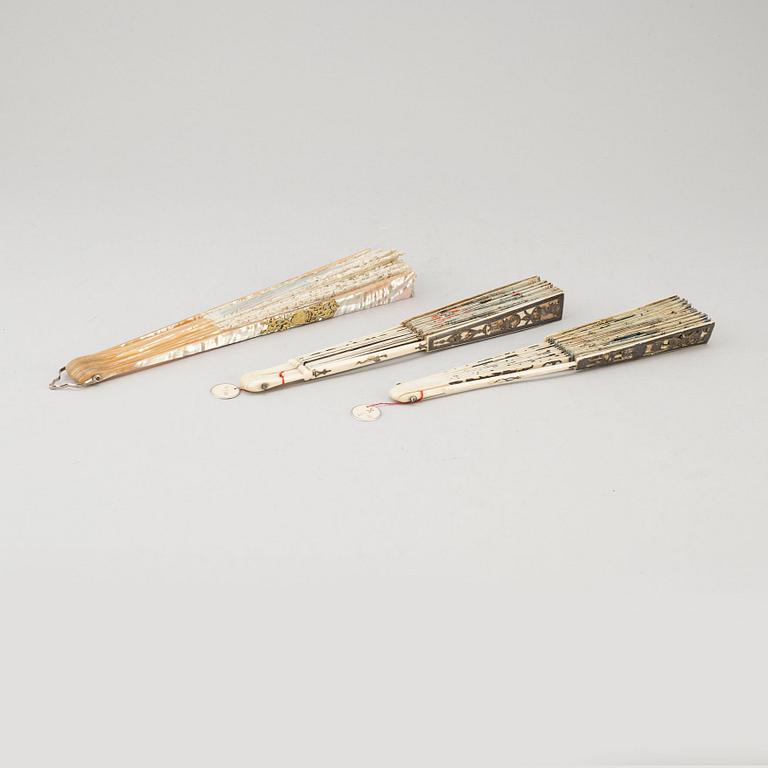 Three 18th/19th century fans.