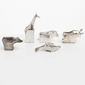 Gunnar Cyrén, five figurines, Dansk Designs, Japan.