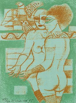 serigraph, 77/90, signed and dated -85.