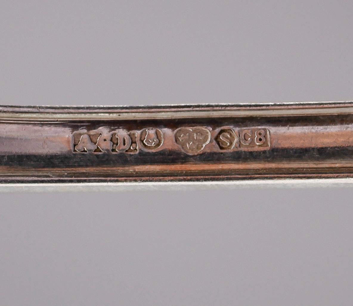 BESTICK, 12 delar, silver, svenska stämplar 1920-tal. Vikt ca 546 gram.