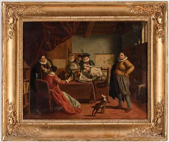 OKÄND KONSTNÄR, olja på duk, 1800-tal.