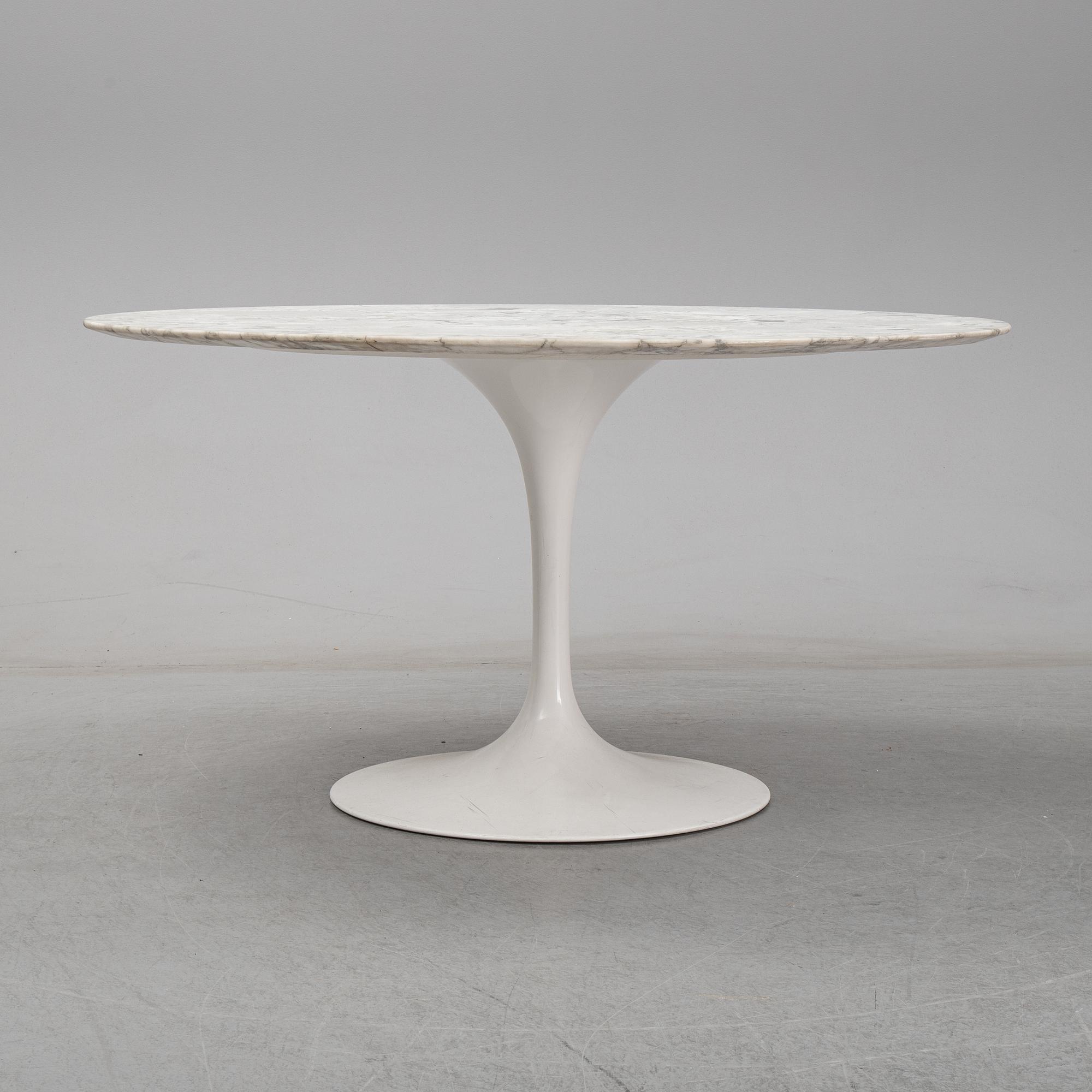 Eero Saarinen, a 'Tulip' marble table, Knoll.