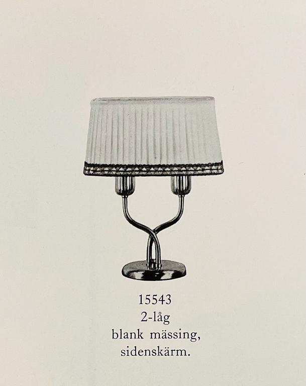 Harald Notini, a table lamp, model '15543', Arvid Böhlmarks Lampfabrik, Sweden, 1940s.