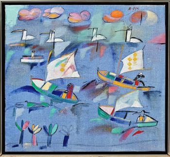 MADELEINE PYK, olja på duk, sign.