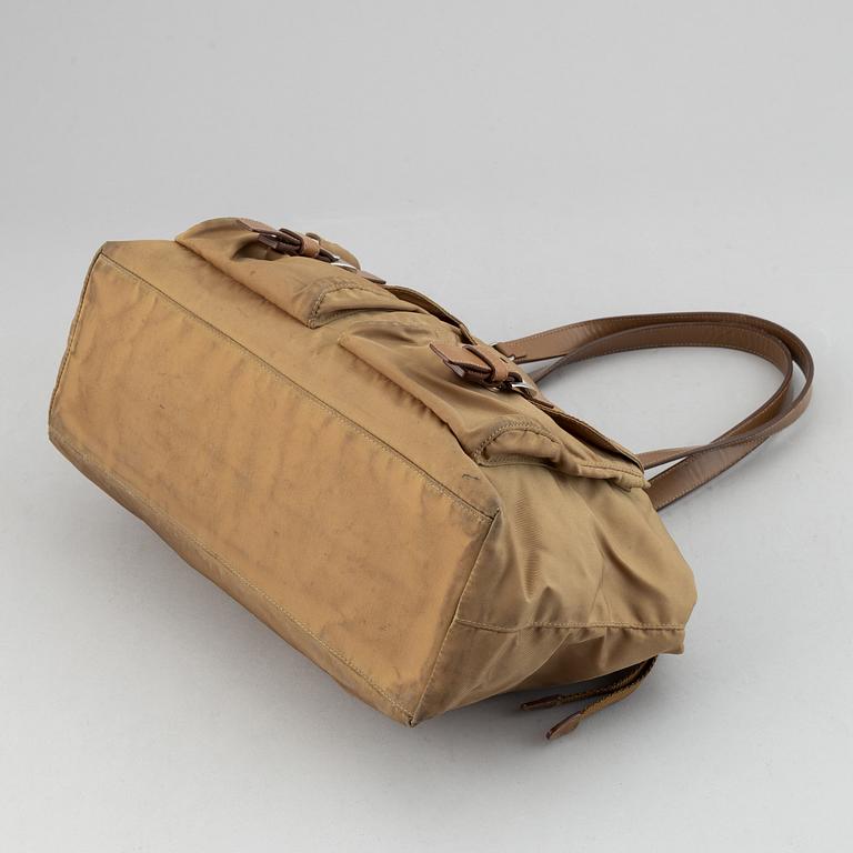 Prada, a nylon handbag.