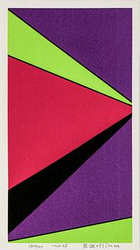 Olle Baertling · OLLE BAERTLING, färgserigrafi, 1965-68, signerad och numrerad 284/300.