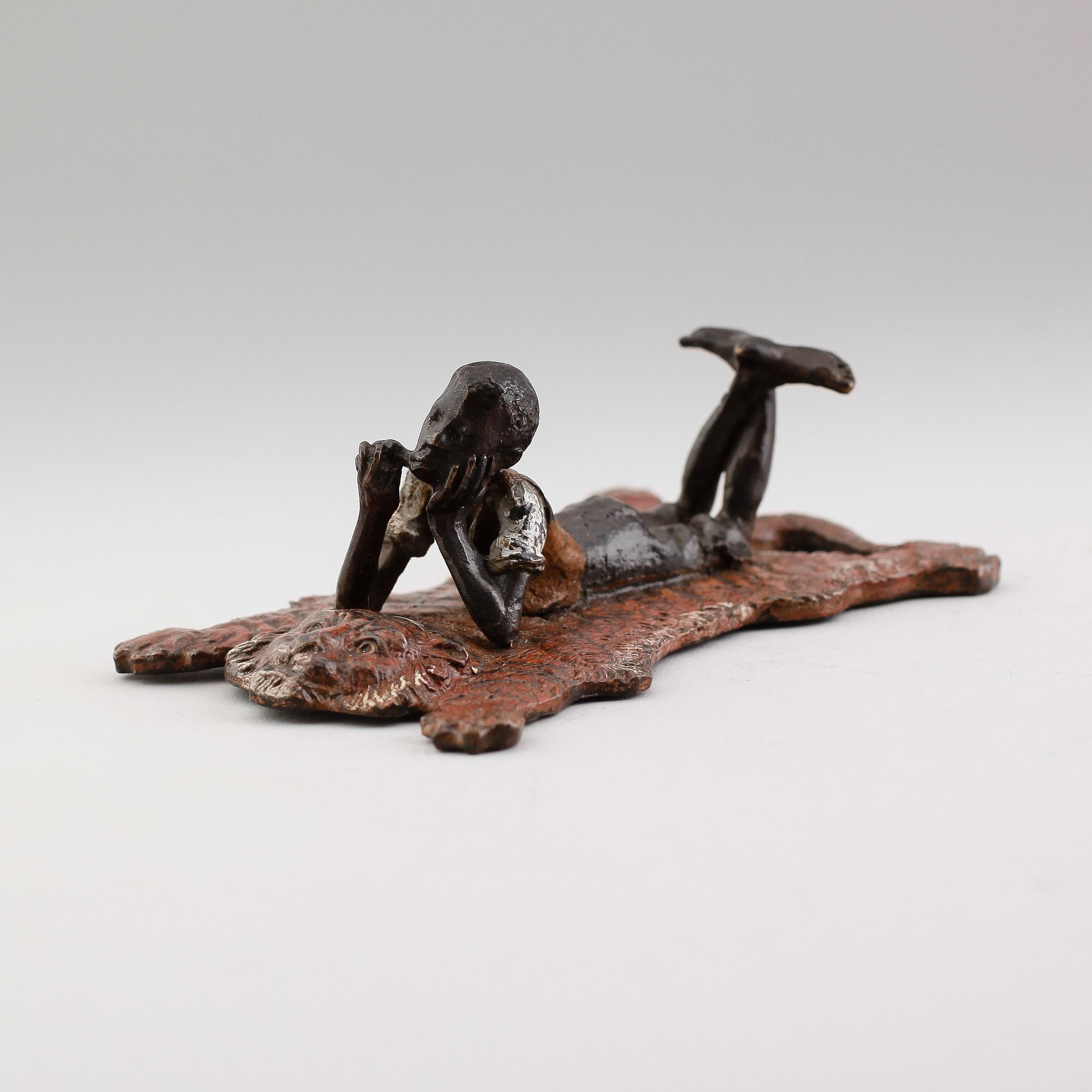 FIGUR, wienerbrons, märkt geschüzt, omkring år 1900.