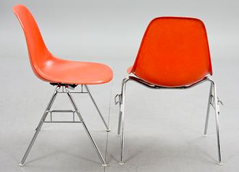 STOLAR, 4 st, "DSSN", Charles Eames för Herman Miller, inköpta på Nordiska Kompaniet.