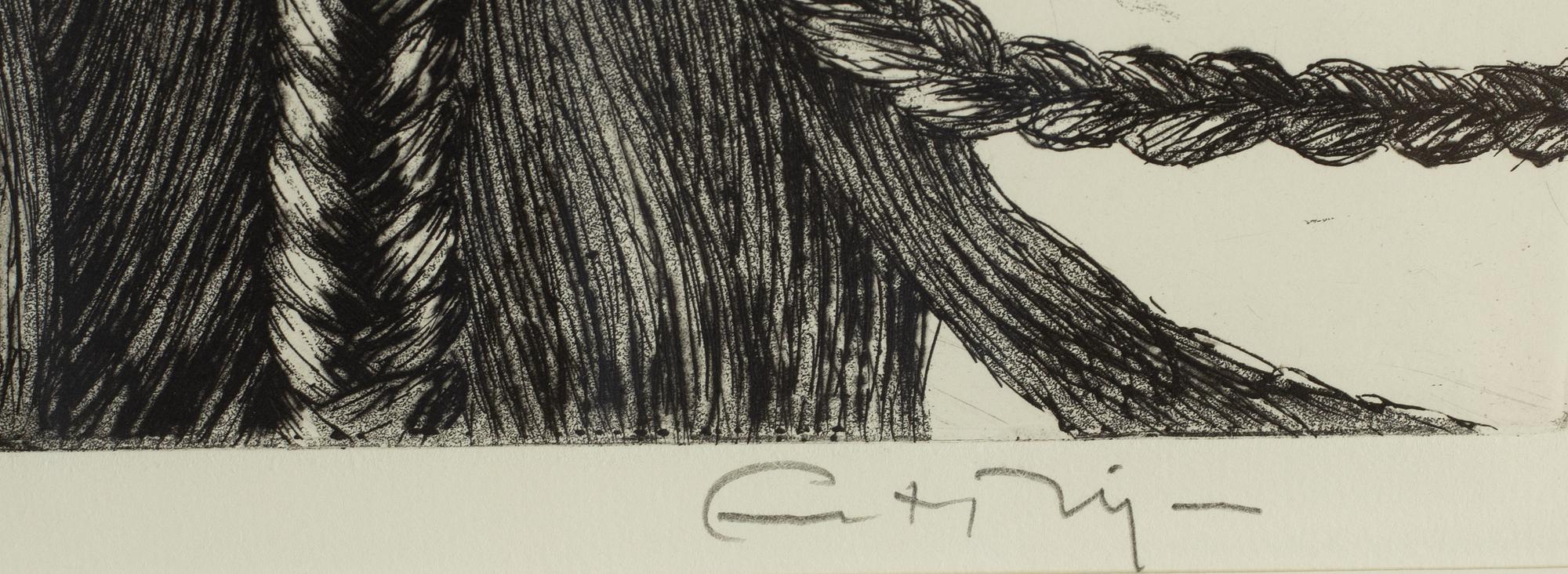 Ernst Billgren, etching, signed 9/225.