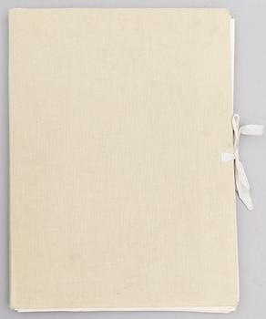 EROTICA, MAPP med blyertsteckningar och litografier, Frankrike, 1900-tal.
