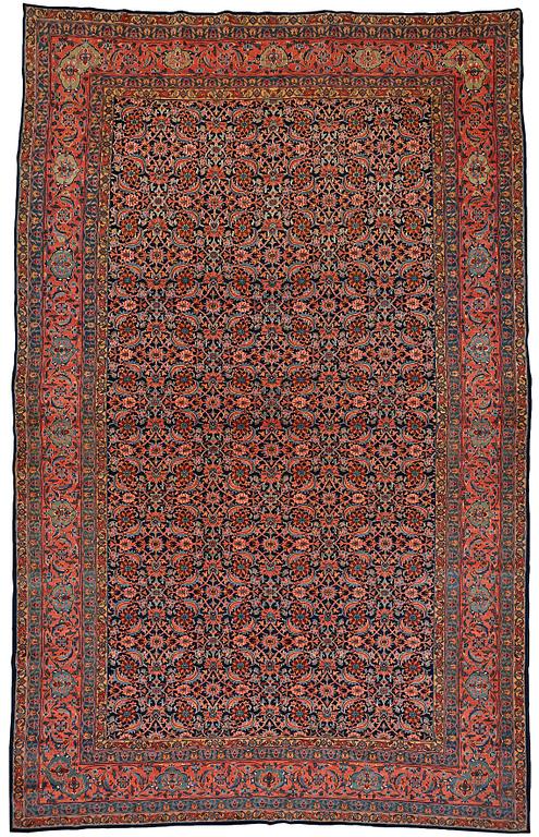 A carpet, semi-antique Feraghan probably, ca 459 x 286-292,5 cm.