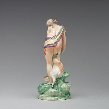 A Ludwigsburg allegorical porcelain figure, Germany, late 18th Century.