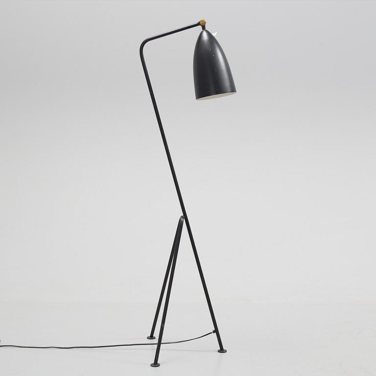 Greta Magnusson Grossman, a 'G-33' (Grasshopper) black lacquered floor lamp, Bergbom's, Sweden 1950's.