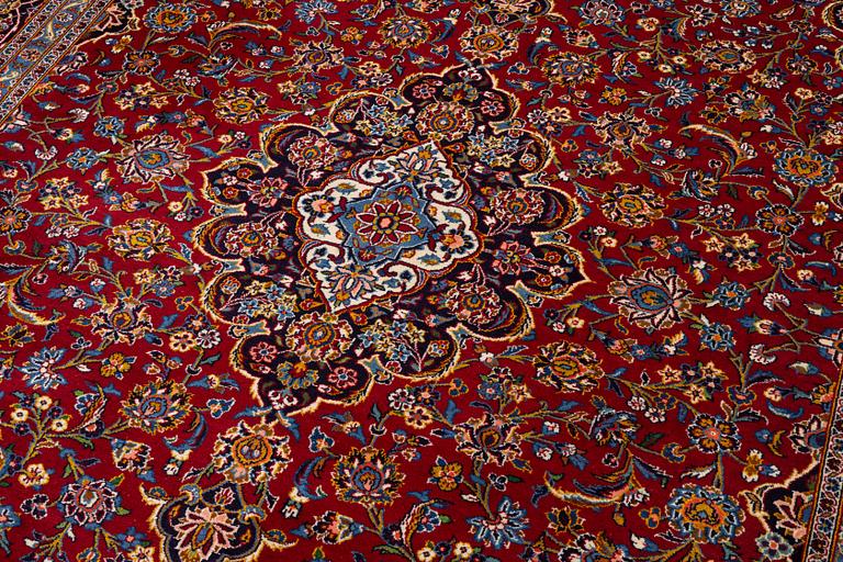 Carpet, Keshan, approx. 410 x 305 cm.