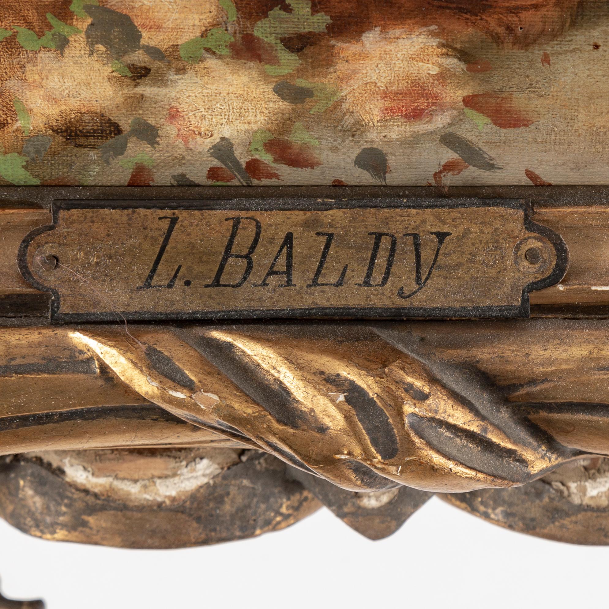 UNKNOWN ARTIST, around 1900. Oil on canvas, signed Baldy.