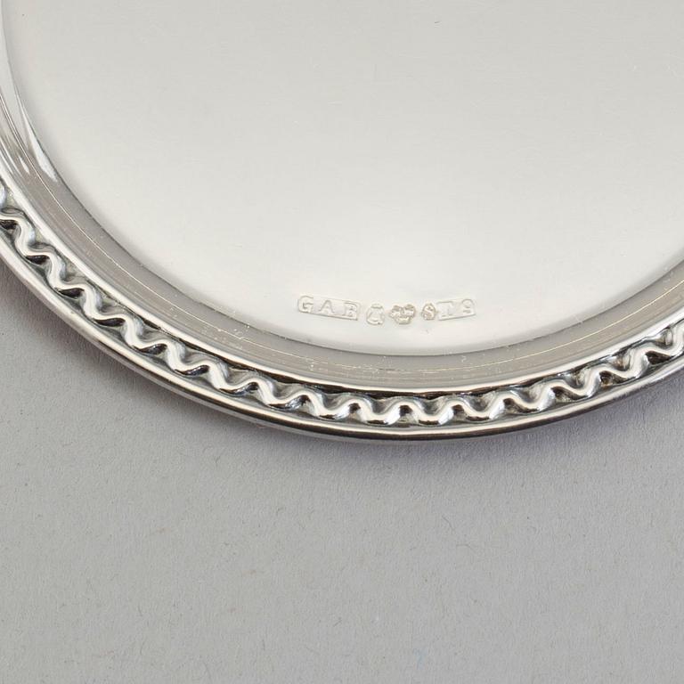 COASTERS, 12 st, silver, GAB, Stockholm 1967.