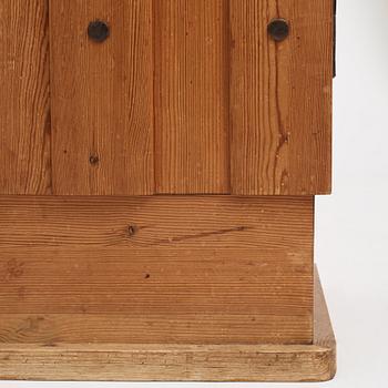 Axel Einar Hjorth, a stained pine 'Lovö' cabinet, Nordiska Kompaniet, Sweden 1930s.