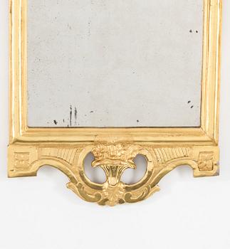 An end of the 18th century Gustavian mirror.