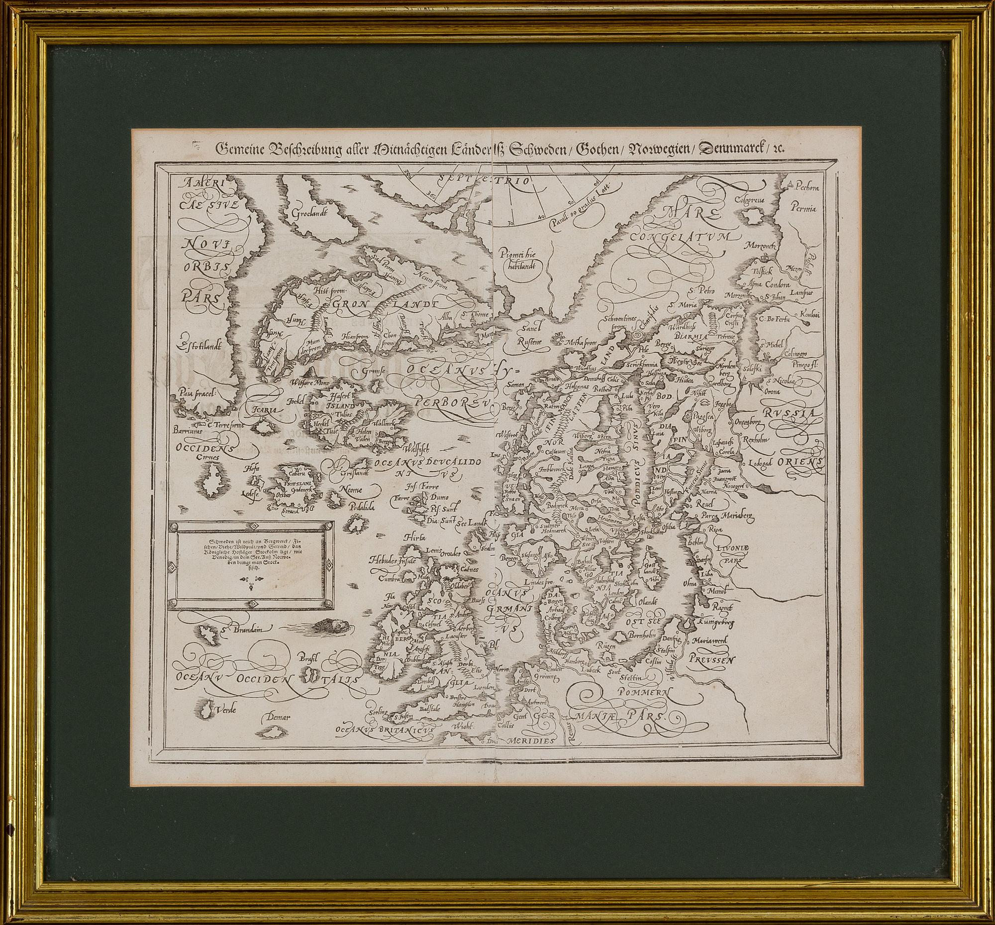 KARTA, SEBASTIAN MÜNSTER, ca 1590,