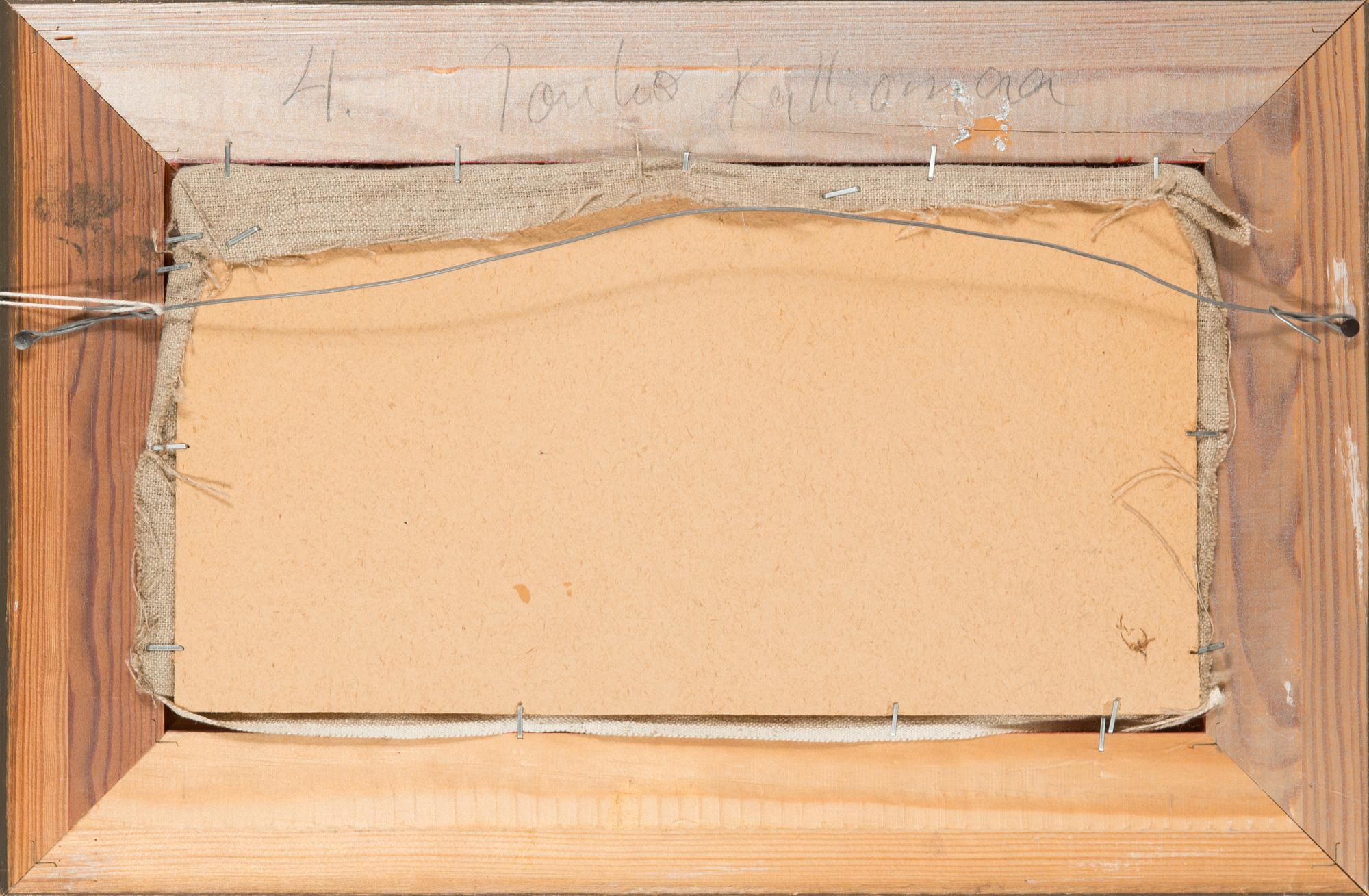 Risto Vilhunen, oil on canvas laid on board, signed and dated 1989.