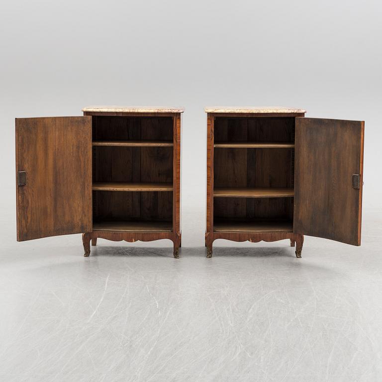 CUPBOARDS, a pair, Louis XV-style, France, 20th century.