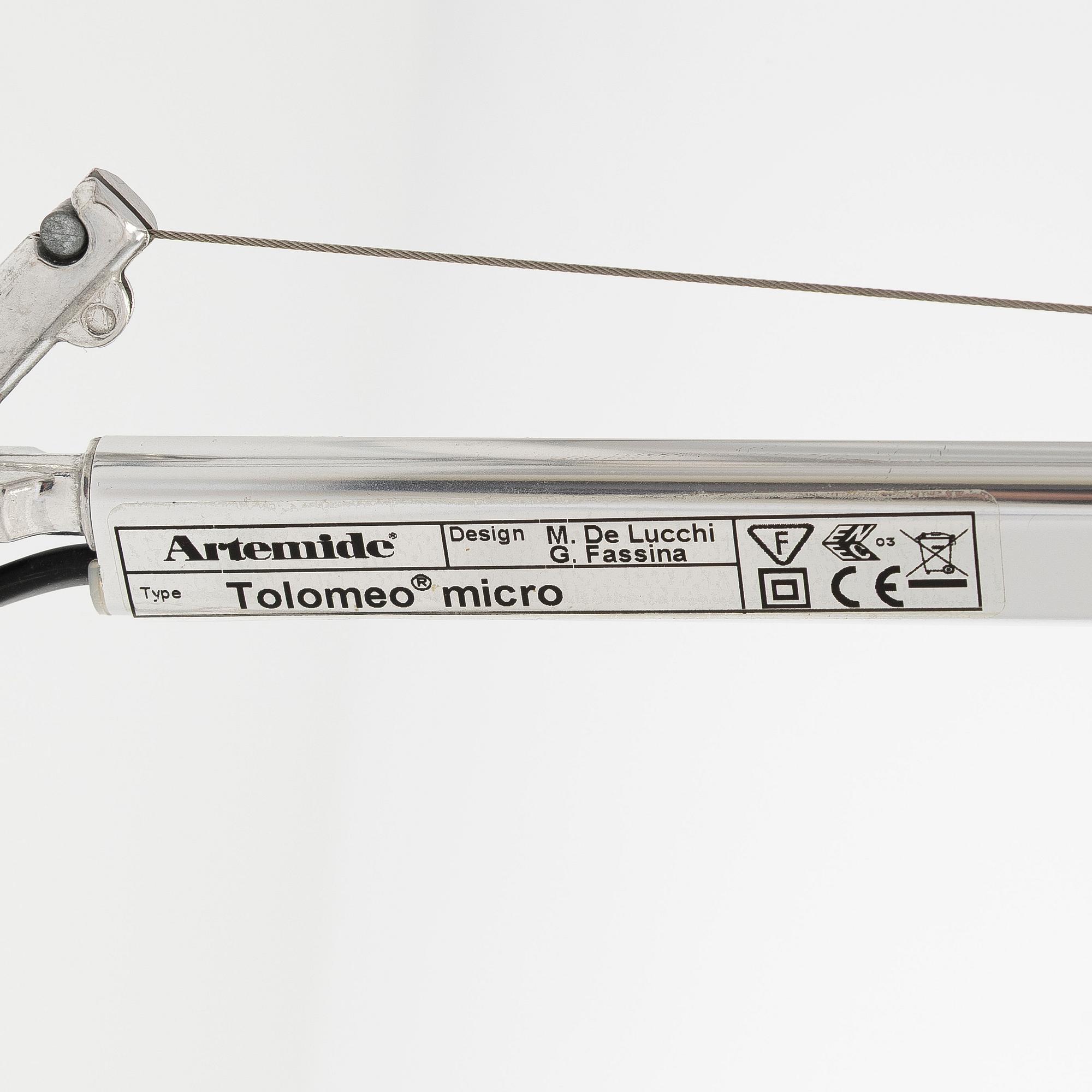 Michele De Lucchi & Giancarlo Fassina, bordslampa, "Tolomeo micro", Artemide, Italien.