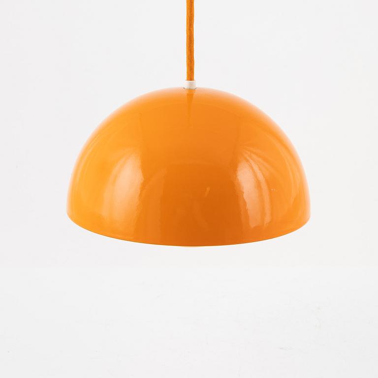 Verner Panton, a 'Flower pot' ceiling lamp, Louis Poulsen, Denmark, 1970's.