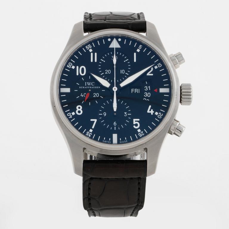 IWC (International Watch Co), Fliegeruhr Chronograph, Schaffhausen, chronograph, wristwatch, 43,5 mm,