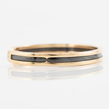 Bulgari bangle "B.Zero1" 18K gold and steel.