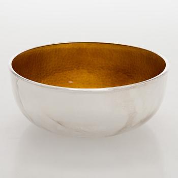 A sterling silver and enamel bowl, maker's mark of A. Tillander, Turku 2005.