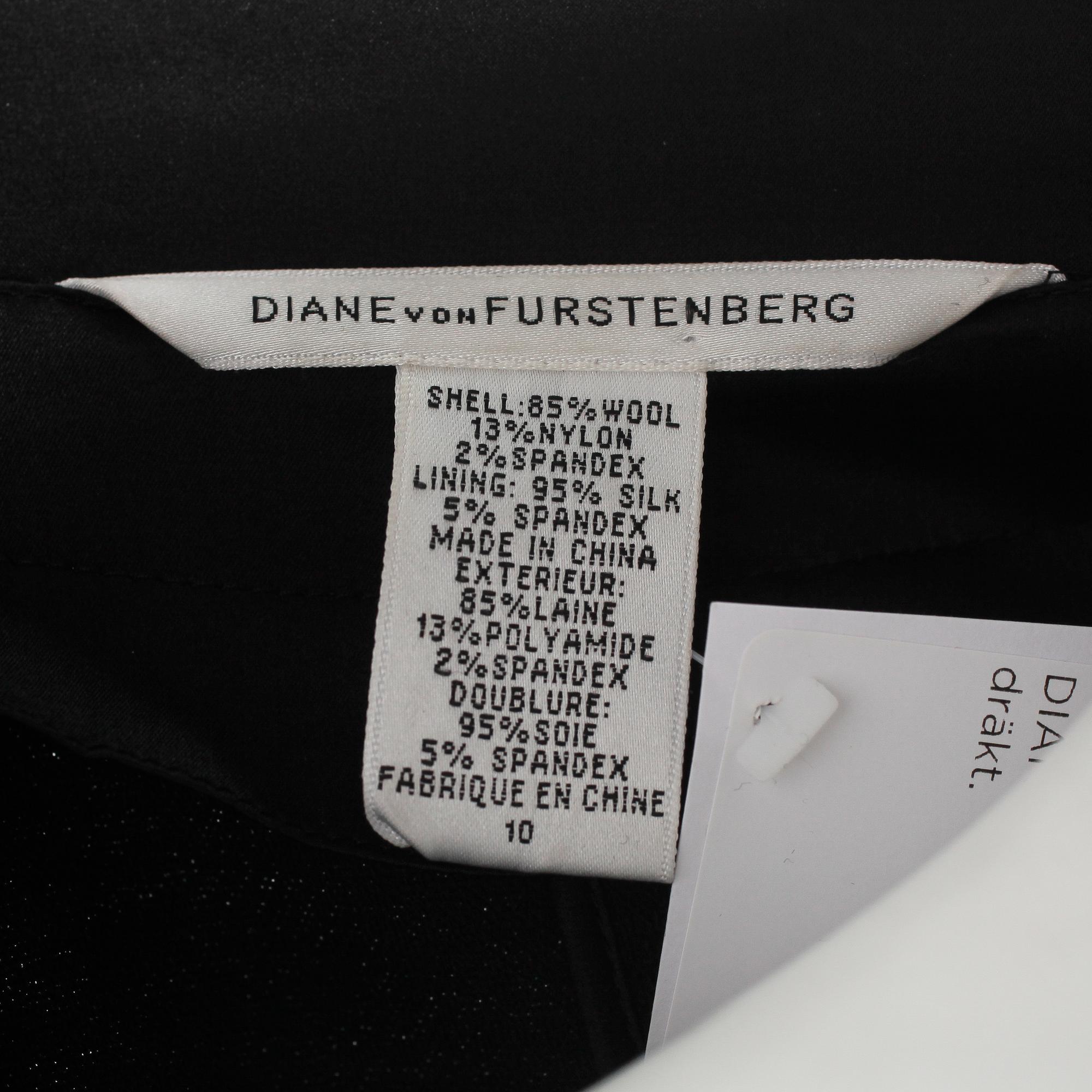 DRÄKT, bestående av kjol samt kavaj, Diane von Furstenberg.