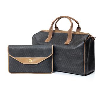 Christian Dior, Vintage handbag and clutch.