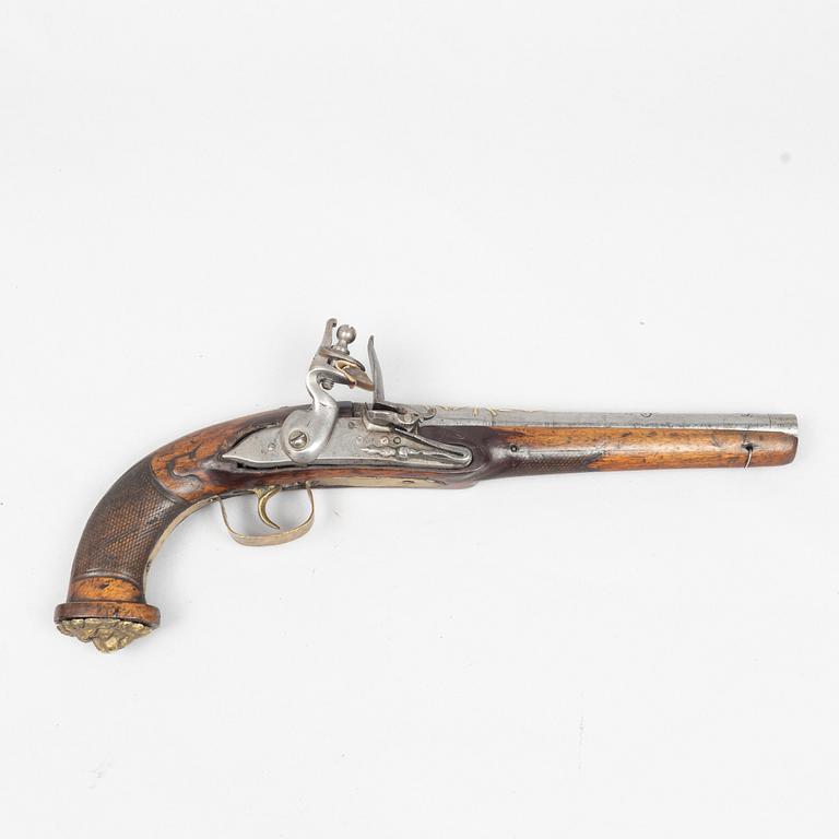 Flintlock pistol, 1820s.