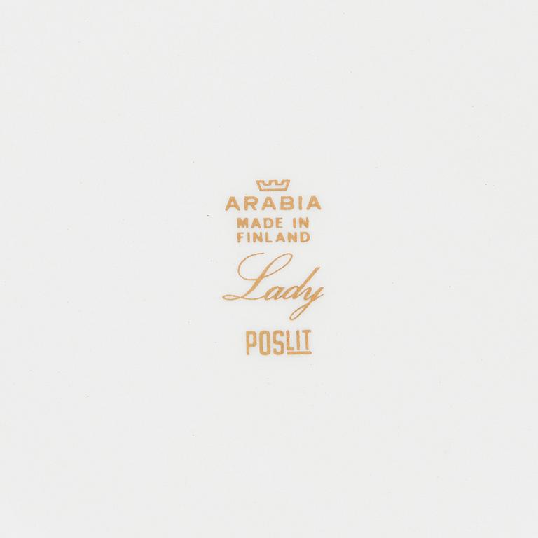 Richard Lindh, servisdelar, 48 delar, "Lady", Arabia 1967-1974.