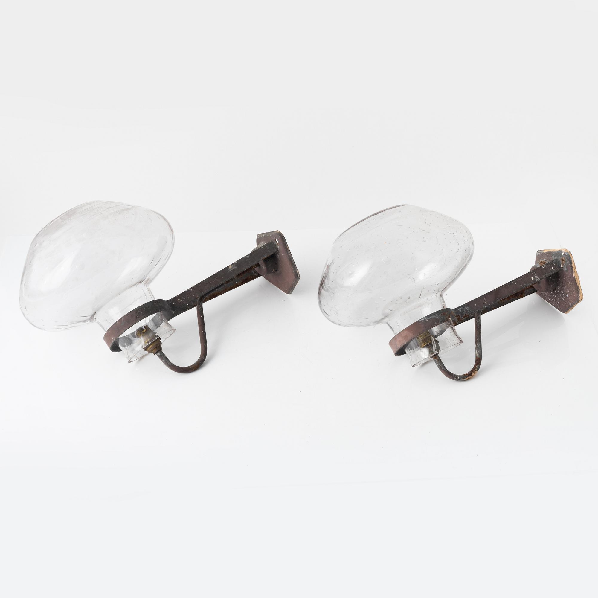 Vägglampor, ett par, Swedish Modern, ASEA, 1940/50-tal.