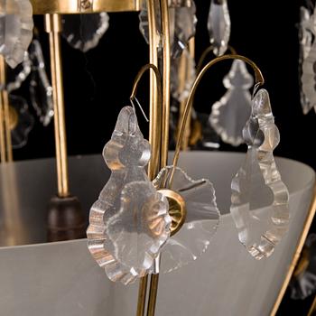 Lisa Johansson-Pape, A late 1940s '70' chandelier for Stockmann Orno.