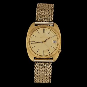 HERRARMBANDSUR, 18k guld stål, Bulova, Accutron, 1900-tal. Vikt 73 g.