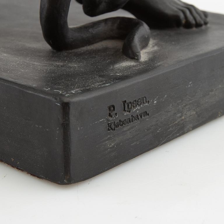 Jens Adolf Jerichau efter skulptur "Panterjägaren".