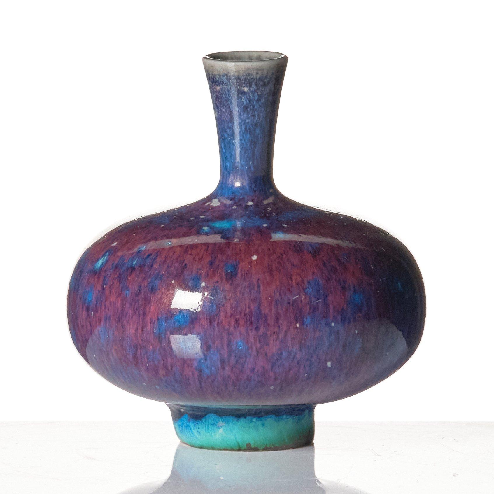 Berndt Friberg, vaser, 4 st och skålar, 3 st, Gustavsbergs studio 1961-71.