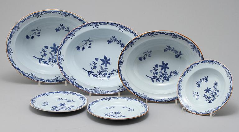 SERVISDELAR, 119 st, porslin, "Ostindia", Rörstrand, 1900-tal.