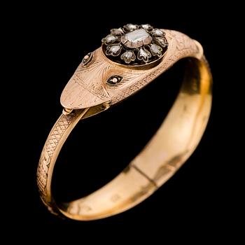 A BRACELET, rose cut diamonds, 14K (56) gold. Vilnius 1848.