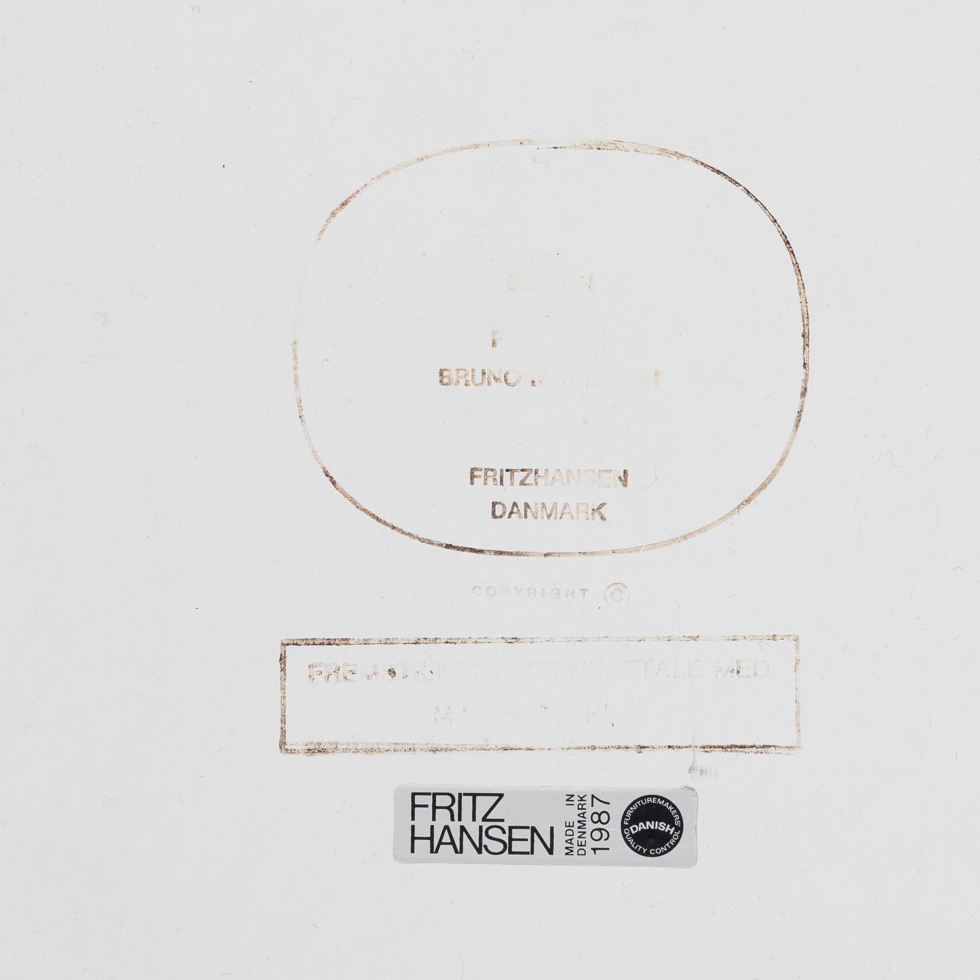 Bruno Mathsson, & Piet Hein, dining table, "Superellipse", Fritz Hansen, Denmark, 1987,