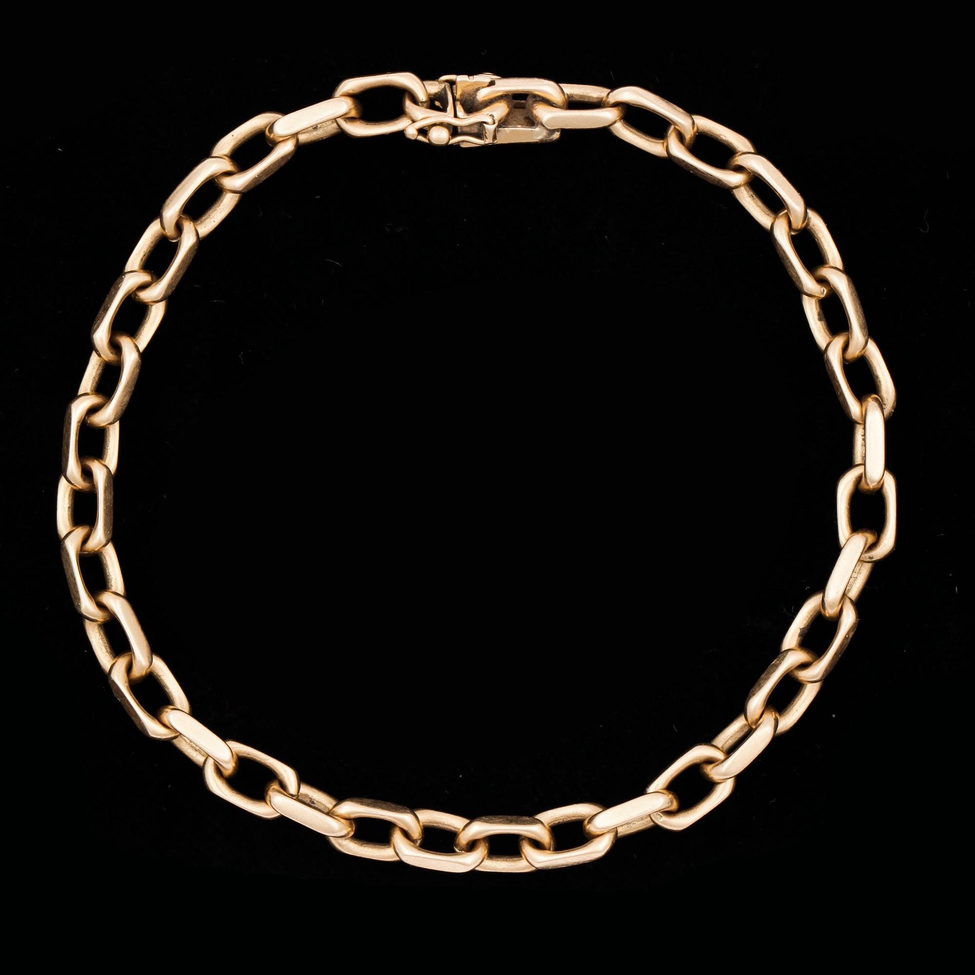 ARMBAND, 18k guld, SGT, Stockholm, 1965. Vikt ca 23g.