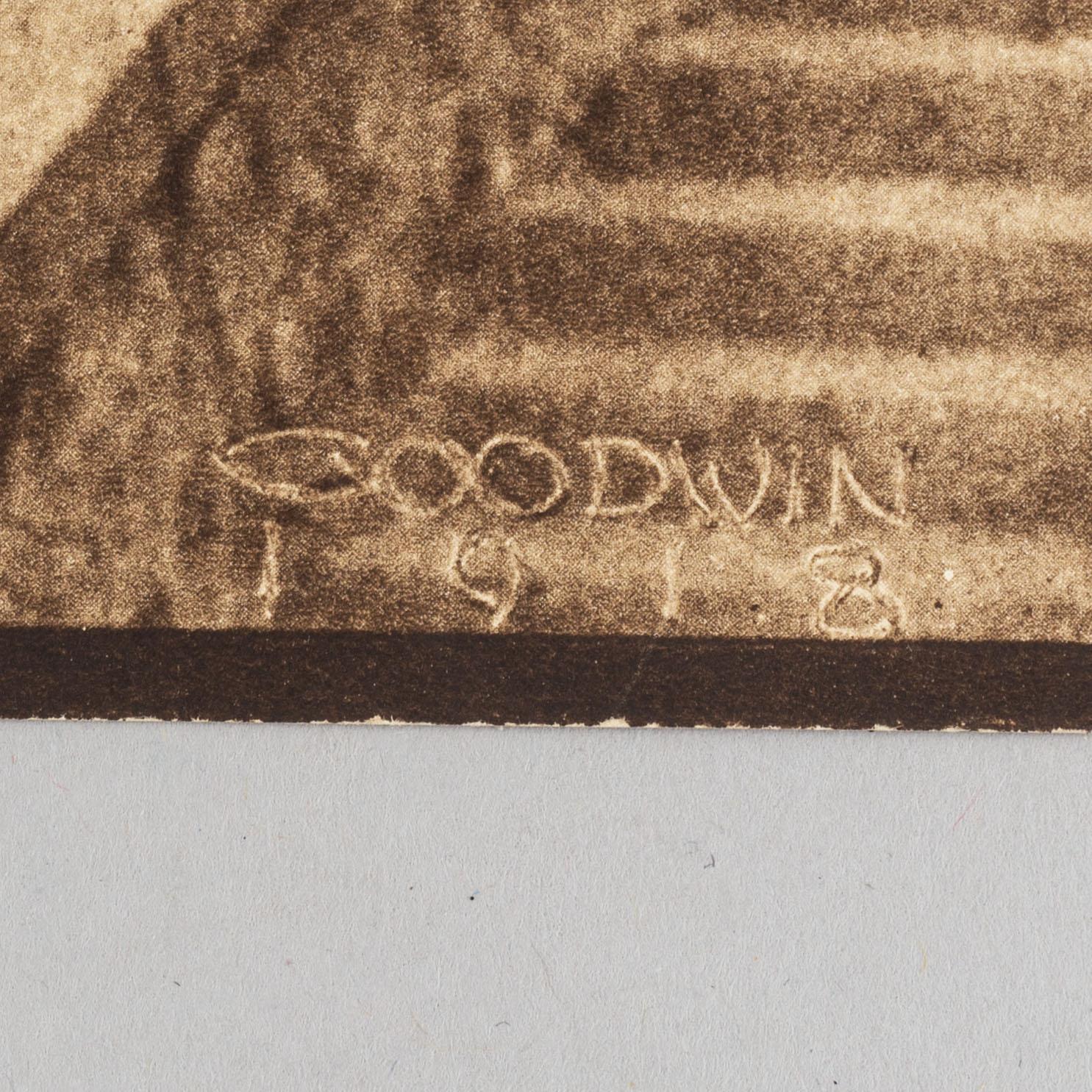 Henry B. Goodwin, tre fotogravyrer, Vårt vackra Stockholm sign i negativet. Bragevägen, Floras kulle, Engelbrektskyrkan.